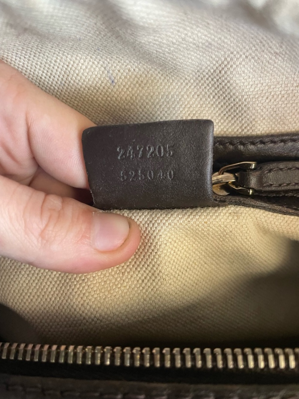 Gucci Beige Monogram Boston Bag with Green and Red Web Stripe - Picture 5 of 7